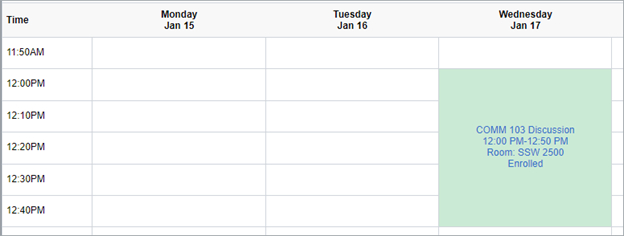 Enrolled Class
