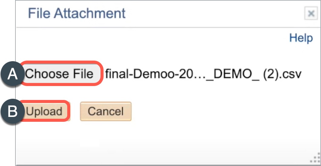 Choose file then upload