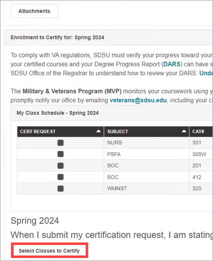 Certify Classes