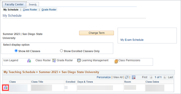 Class Roster